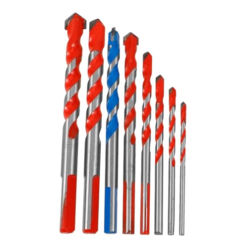POPETPOP 8 Stück Multifunktional Drillbit Mauerwerk Beton Senkbohrer Steinbohrer Porzellan Fliesen-Bit Bohrer zum Bohren von Löchern Zubehör für Bohrmaschinen Wolfram Stahl POPETPOP 8 Stück Multifunktional Drillbit Mauerwerk Beton Senkbohrer Steinbohrer Porzellan Fliesen-Bit Bohrer zum Bohren von Löchern Zubehör für Bohrmaschinen Wolfram Stahl von POPETPOP