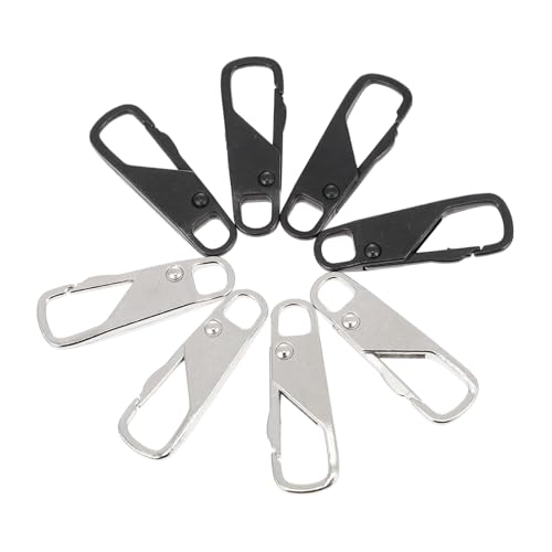 POPETPOP 8 Stück Teiliges Abnehmbare Langlebige Reißverschluss zipper pulls in Schwarz und Silber Praktische Ersatzteile für Jacken Taschen Zelte und DIY nähprojekte POPETPOP 8 Stück Teiliges Abnehmbare Langlebige Reißverschluss zipper pulls in Schwarz und Silber Praktische Ersatzteile für Jacken Taschen Zelte und DIY nähprojekte von POPETPOP