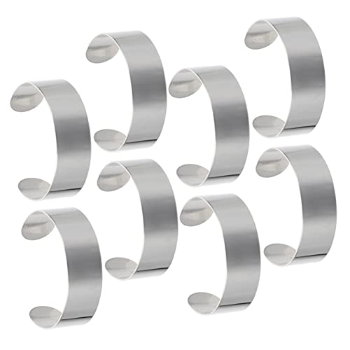 POPETPOP 8 Stück Teiliges Armbandrohlinge Offene Verformbare Armreif Kerne für DIY Schmuckherstellung Langlebige Blanke Manschetten für Gravuren und Personalisierte Geschenkideen POPETPOP 8 Stück Teiliges Armbandrohlinge Offene Verformbare Armreif Kerne für DIY Schmuckherstellung Langlebige Blanke Manschetten für Gravuren und Personalisierte Geschenkideen von POPETPOP