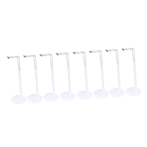 POPETPOP 8Stücke Puppenständer Höhenverstellbar Puppenhalter Stabiler Puppenständer für Verschiedene Puppengrößen für Schaufenster Regale und Kinderzimmer von POPETPOP
