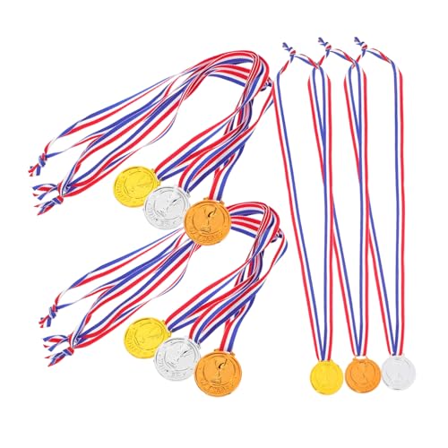 POPETPOP 9 Stück Medaillen Plastikmedaillen Für Abschlussmedaillen Für Partyspiele Preisträgermedaillen Sport Themen Partygeschenke Gewinnermedaillen Für Spiele Metalle Pp POPETPOP 9 Stück Medaillen Plastikmedaillen Für Abschlussmedaillen Für Partyspiele Preisträgermedaillen Sport Themen Partygeschenke Gewinnermedaillen Für Spiele Metalle Pp von POPETPOP