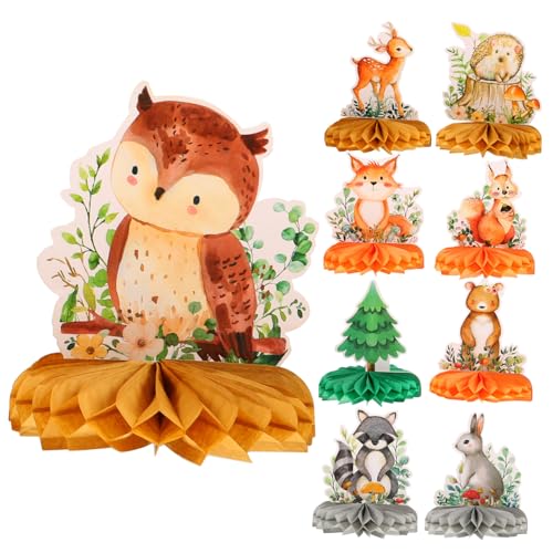 POPETPOP 9 Stück Waldtier -Ornamente Dekorationen für Dschungel-Themenpartys erste Fälschung Thema Geburtstagsdekorationen Geburtstagsfeier Tischdekoration Geburtstagstischdekoration Papier POPETPOP 9 Stück Waldtier -Ornamente Dekorationen für Dschungel-Themenpartys erste Fälschung Thema Geburtstagsdekorationen Geburtstagsfeier Tischdekoration Geburtstagstischdekoration Papier von POPETPOP
