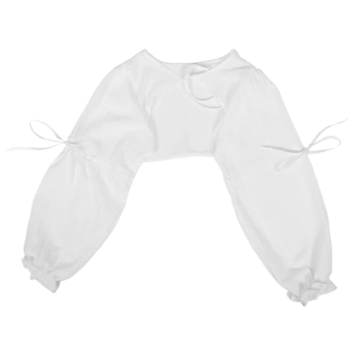 POPETPOP Abnehmbarer Falscher Damenkragen mit Chiffon Ärmeln Vielseitiger Blusenkrageneinsatz für Eleganten Look Halbbluse als Schulter Schal für Herbst und Winter Stilvolles Accessoire POPETPOP Abnehmbarer Falscher Damenkragen mit Chiffon Ärmeln Vielseitiger Blusenkrageneinsatz für Eleganten Look Halbbluse als Schulter Schal für Herbst und Winter Stilvolles Accessoire von POPETPOP
