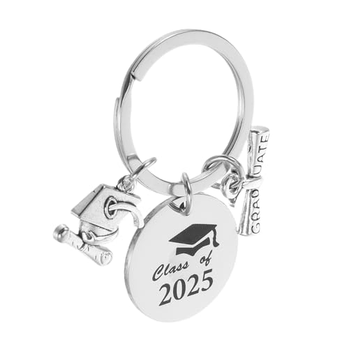 POPETPOP Abschluss Schlüsselanhänger Abitur begünstigen Abschlussberehen schlüsselring schlüsselanhänger für ihn Abschlussfeier College-Abschluss-Ornament Rostfreier Stahl Silver POPETPOP Abschluss Schlüsselanhänger Abitur begünstigen Abschlussberehen schlüsselring schlüsselanhänger für ihn Abschlussfeier College-Abschluss-Ornament Rostfreier Stahl Silver von POPETPOP