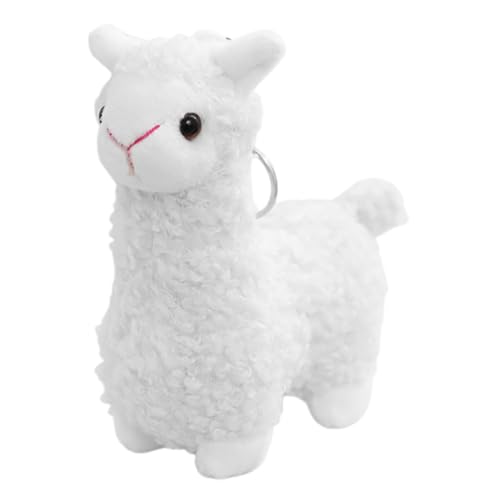 POPETPOP Alpaka-schlüsselanhänger Tierischer Plüsch-schlüsselanhänger Kawaii Plüsch-schlüsselanhänger Plüschschlüsselschnalle Kuscheltiere Mit Schafen Kurzer Plüsch Weiß POPETPOP Alpaka-schlüsselanhänger Tierischer Plüsch-schlüsselanhänger Kawaii Plüsch-schlüsselanhänger Plüschschlüsselschnalle Kuscheltiere Mit Schafen Kurzer Plüsch Weiß von POPETPOP