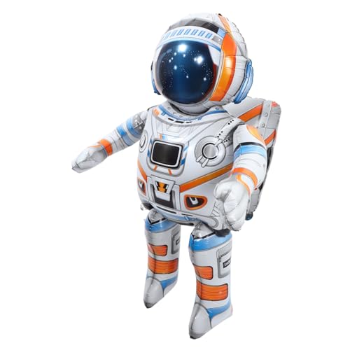 POPETPOP Astronautenballon Dekoration Thema erste äußere Platz Astronautenförmige Luftballons Astronauten-Ballons- dekorativer Luftballon Astronauten-Geburtstagsballons Aluminium POPETPOP Astronautenballon Dekoration Thema erste äußere Platz Astronautenförmige Luftballons Astronauten-Ballons- dekorativer Luftballon Astronauten-Geburtstagsballons Aluminium von POPETPOP