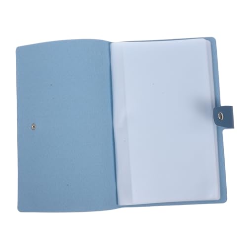 POPETPOP Aufbewahrungsalbum für Rechnungen und Belege aus PU PVC Strapazierfähiger Büro Organizer für Schecks Quittungen Kreditkarten und Dokumente Fächer Blau für Büro und Geschäft POPETPOP Aufbewahrungsalbum für Rechnungen und Belege aus PU PVC Strapazierfähiger Büro Organizer für Schecks Quittungen Kreditkarten und Dokumente Fächer Blau für Büro und Geschäft von POPETPOP