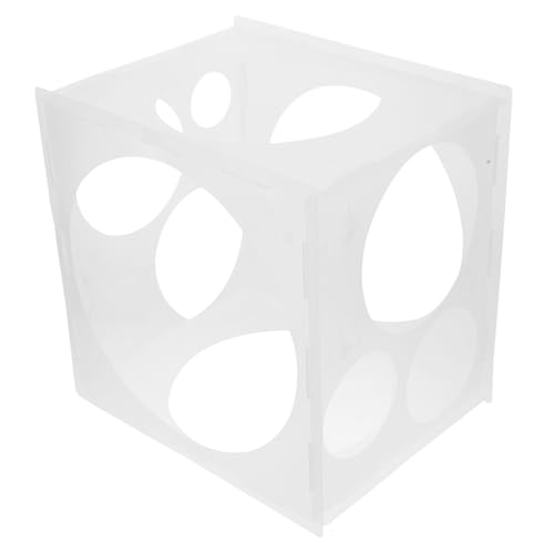 POPETPOP Balloon Sizer Box Weiß Kunststoff Messbox für Party Hochzeiten Ballon Dekoration Balloon Measurement Shaper Präzise Ballongröße Ermitteln Praktisch Multifunktional von POPETPOP