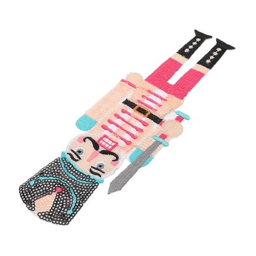 POPETPOP Bestickter Bügelpatch Nutcracker Soldier Applique Patch mit Pailletten Strapazierfähiger Aufnäher zum Aufbügeln und Aufnähen Vielseitig für Kleidung Rucksäcke Hüte und Schuhe POPETPOP Bestickter Bügelpatch Nutcracker Soldier Applique Patch mit Pailletten Strapazierfähiger Aufnäher zum Aufbügeln und Aufnähen Vielseitig für Kleidung Rucksäcke Hüte und Schuhe von POPETPOP