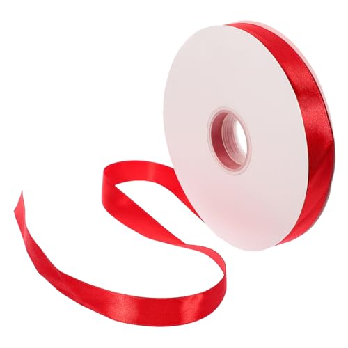 POPETPOP Breites Rotes Satinband Glattes Faltenresistentes Geschenkband für Hochzeit Geschenkverpackung Basteln Blumensträuße und Partydekoration von POPETPOP