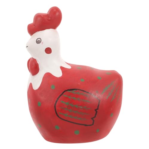 POPETPOP Bunte Holzfigur Huhn Handbemalte Hühnerstatue Für Garten Und Hausdekoration Als Ostergeschenk Oder Kreative Küchendekoration POPETPOP Bunte Holzfigur Huhn Handbemalte Hühnerstatue Für Garten Und Hausdekoration Als Ostergeschenk Oder Kreative Küchendekoration von POPETPOP