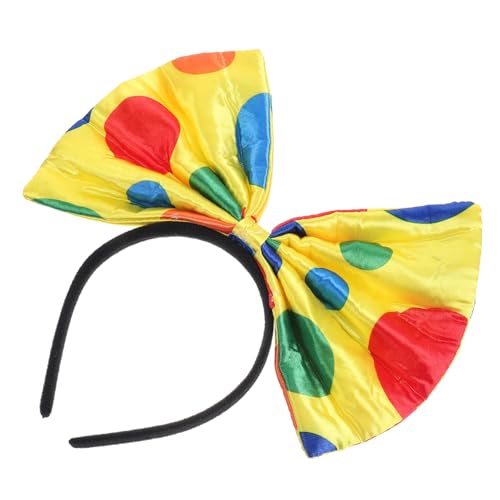 POPETPOP Clown Haarreif mit Großer Gepunkteter Schleife Leichtes Halloween Haaraccessoire und Bequem für Karneval Party und Clown Kostüm Unisex Kopfband POPETPOP Clown Haarreif mit Großer Gepunkteter Schleife Leichtes Halloween Haaraccessoire und Bequem für Karneval Party und Clown Kostüm Unisex Kopfband von POPETPOP