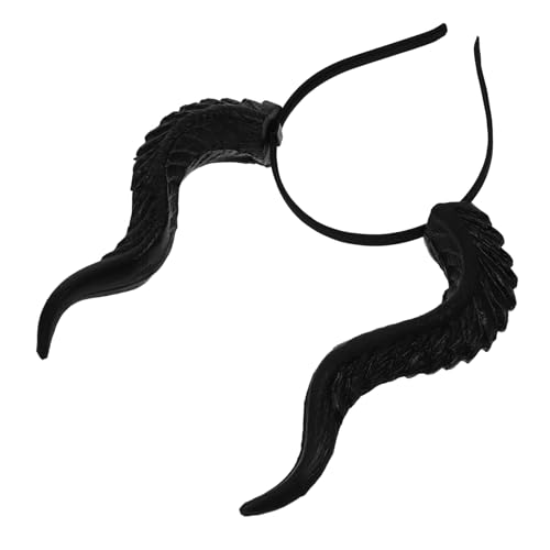 POPETPOP Dämonenhörner Stirnband Kopfbedeckung Halloween Böser Kopfschmuck Karneval Kostüm Fotografie Requisiten Für Frauen Männer Cosplay Partys POPETPOP Dämonenhörner Stirnband Kopfbedeckung Halloween Böser Kopfschmuck Karneval Kostüm Fotografie Requisiten Für Frauen Männer Cosplay Partys von POPETPOP