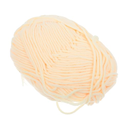 POPETPOP Fädiges Milchbaumwollgarn Handgewebtes Superweiches Strickgarn für Pullover Mützen Schals Warmes Hautfreundliches DIY Baumwollgarn in Beige Gelb POPETPOP Fädiges Milchbaumwollgarn Handgewebtes Superweiches Strickgarn für Pullover Mützen Schals Warmes Hautfreundliches DIY Baumwollgarn in Beige Gelb von POPETPOP