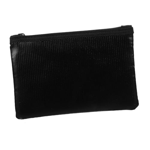 POPETPOP Feuerfeste Tasche aus Silikon und hitzebeständigem Material Reißfest Sichere Aufbewahrung für wichtige Akten Geeignet für Zuhause und Büro Schwarz von POPETPOP