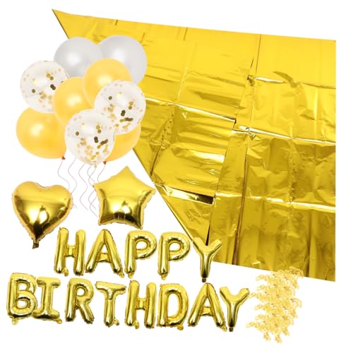 POPETPOP Folienballons Set Geburtstag Party Dekoration Tischdecke Ballon Deko Kreativ für Frauen Geburtstag Fest Hintergrund Party Zubehör von POPETPOP