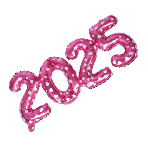 POPETPOP Folienzahl Luftballons Rosa Druck Neujahrsdeko Party Ballons für Silvester Geburtstagsfeier Dekoration POPETPOP Folienzahl Luftballons Rosa Druck Neujahrsdeko Party Ballons für Silvester Geburtstagsfeier Dekoration von POPETPOP