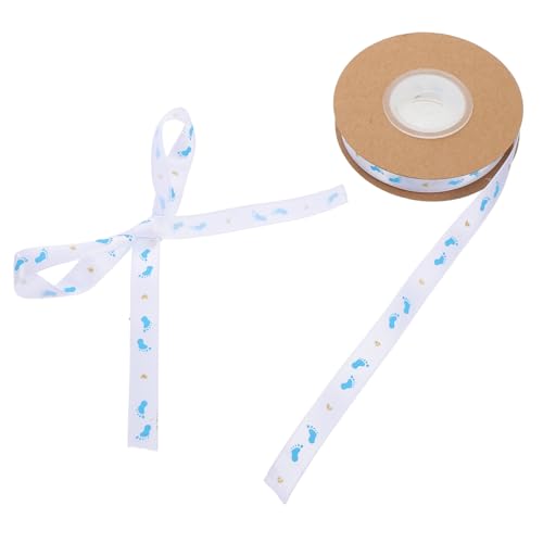POPETPOP Fußabdruck Satinband Elegantes Geschenkband für Babyparty und Geburtstagsgeschenke Weiches Polyester Dekoband für DIY Bastel und Geschenkverpackung POPETPOP Fußabdruck Satinband Elegantes Geschenkband für Babyparty und Geburtstagsgeschenke Weiches Polyester Dekoband für DIY Bastel und Geschenkverpackung von POPETPOP