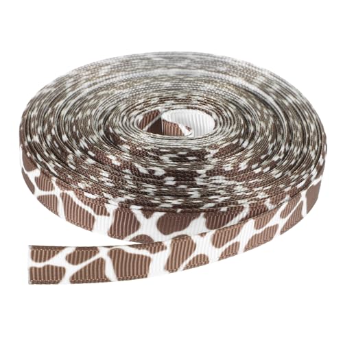 POPETPOP Giraffenmuster Polyester Ripsband Breit Farbecht Vielseitiges Bastelband für DIY Schleifen Haaraccessoires Geschenkverpackung und Dekoration Weiches Langlebiges Material POPETPOP Giraffenmuster Polyester Ripsband Breit Farbecht Vielseitiges Bastelband für DIY Schleifen Haaraccessoires Geschenkverpackung und Dekoration Weiches Langlebiges Material von POPETPOP