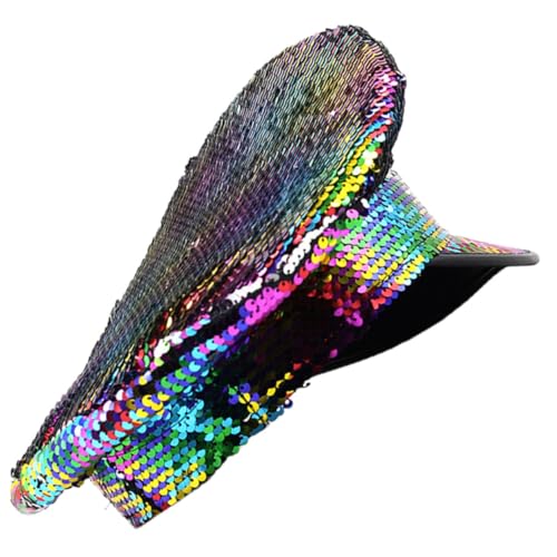 POPETPOP Glänzender Disco Partyhut für Damen Verstellbar Pailletten Design Polyester Leichter und Komfortabler Kopfschmuck für Karneval Junggesellenabschied und Festliche Anlässe POPETPOP Glänzender Disco Partyhut für Damen Verstellbar Pailletten Design Polyester Leichter und Komfortabler Kopfschmuck für Karneval Junggesellenabschied und Festliche Anlässe von POPETPOP