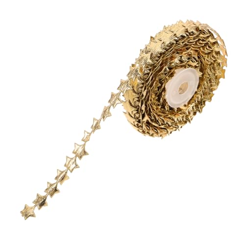 POPETPOP Goldene Sternförmige Dekoband Weiches Leichtes Geschenkband Für Hochzeit Geburtstag Shower Vielseitiges Partyband Zum Basteln Und Verpacken POPETPOP Goldene Sternförmige Dekoband Weiches Leichtes Geschenkband Für Hochzeit Geburtstag Shower Vielseitiges Partyband Zum Basteln Und Verpacken von POPETPOP