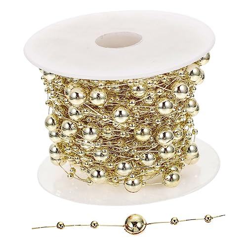 POPETPOP Goldfarbene Beaded Kette Langlebige DIY Schmuckzubehör Flexible zum Schneiden Vielseitig für Armband Halskette Dekoration Bastelperlen für Kreative Handarbeiten POPETPOP Goldfarbene Beaded Kette Langlebige DIY Schmuckzubehör Flexible zum Schneiden Vielseitig für Armband Halskette Dekoration Bastelperlen für Kreative Handarbeiten von POPETPOP