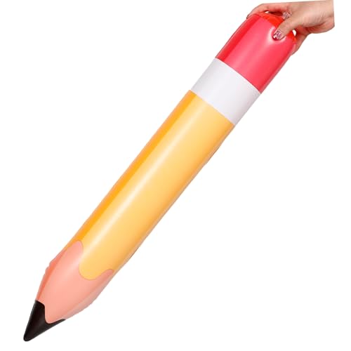 POPETPOP Großer Aufblasbarer Bleistift Luftballon PVC Partydeko Klassenzimmer Dekoration zur Einschulung Robust Langlebig Realistische Farbmuster Fotorequisit für Schüler POPETPOP Großer Aufblasbarer Bleistift Luftballon PVC Partydeko Klassenzimmer Dekoration zur Einschulung Robust Langlebig Realistische Farbmuster Fotorequisit für Schüler von POPETPOP