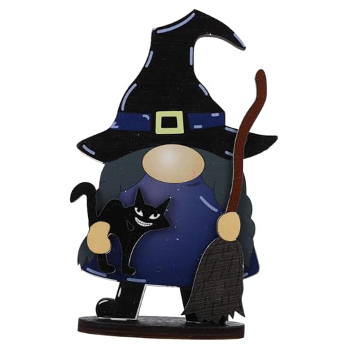 POPETPOP Halloween Dekoration Holz Zwergenschild Tischmittelstück für Halloween Feiern Langlebig und Kompakt Tischdekoration für Festliche von POPETPOP