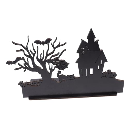 POPETPOP Halloween Holz Tischdekoration Gruseliges Holz Mittelstück mit Stabilem Stand Feine Details Langlebig Halloween Tischdeko für Drinnen und Party Atmosphäre POPETPOP Halloween Holz Tischdekoration Gruseliges Holz Mittelstück mit Stabilem Stand Feine Details Langlebig Halloween Tischdeko für Drinnen und Party Atmosphäre von POPETPOP