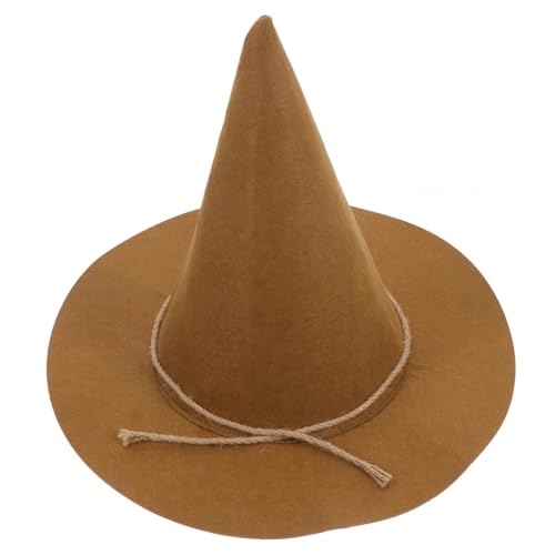 POPETPOP Halloween Scarecrow Hut Kreativer Komfortabler Strohhut mit Breiter Krempe Geeignet als Halloween Deko und Party Accessoire Einfarbig Hellbraun Vielseitig Nutzbar für Cosplay und POPETPOP Halloween Scarecrow Hut Kreativer Komfortabler Strohhut mit Breiter Krempe Geeignet als Halloween Deko und Party Accessoire Einfarbig Hellbraun Vielseitig Nutzbar für Cosplay und von POPETPOP