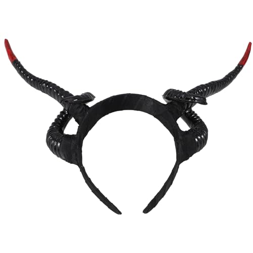 POPETPOP Halloween Stirnband Teufelshörner Flexibel Robust Cosplay Party Festival Haarschmuck für Damen und Herren Bequem für Kopfgrößen von POPETPOP