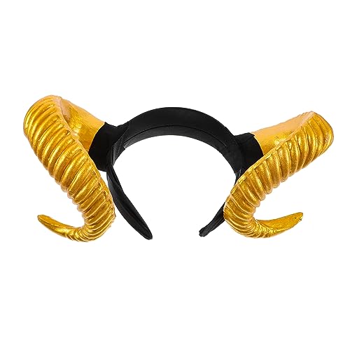 POPETPOP Halloween Stirnband mit Schafshorn Stilvolle Kopfbedeckung für Cosplay Haaraccessoires für Maskeraden Partys und Festivals für Kreative und Festliche POPETPOP Halloween Stirnband mit Schafshorn Stilvolle Kopfbedeckung für Cosplay Haaraccessoires für Maskeraden Partys und Festivals für Kreative und Festliche von POPETPOP
