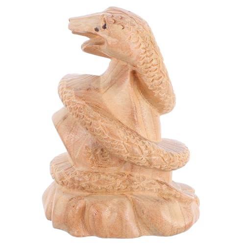 POPETPOP Handgeschnitzte Holzschlangenfigur Jahr der Schlange Dekorative Tierkreiszeichen Skulptur Desktop Deko für Chinesisches Neujahr POPETPOP Handgeschnitzte Holzschlangenfigur Jahr der Schlange Dekorative Tierkreiszeichen Skulptur Desktop Deko für Chinesisches Neujahr von POPETPOP