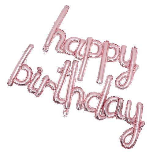 POPETPOP Happy Birthday Folienballon Roségoldene Buchstaben Langlebige Aluminiumfolie Teilig Geburtstagsdeko für Mädchen und Frauen Partyhintergrund Fotorequisite Einfache Montage POPETPOP Happy Birthday Folienballon Roségoldene Buchstaben Langlebige Aluminiumfolie Teilig Geburtstagsdeko für Mädchen und Frauen Partyhintergrund Fotorequisite Einfache Montage von POPETPOP