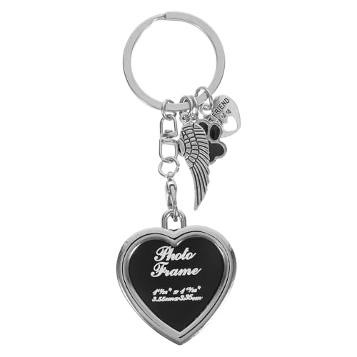 POPETPOP Haustier -fotorahmenschlüsselkette Tierfotorahmen Schlüsselanhänger-fotohalter Gedenkhund Schlüsselanhänger Hunde-gedenk-schlüsselanhänger Hunde-gedenkschmuck Zinklegierung Silver POPETPOP Haustier -fotorahmenschlüsselkette Tierfotorahmen Schlüsselanhänger-fotohalter Gedenkhund Schlüsselanhänger Hunde-gedenk-schlüsselanhänger Hunde-gedenkschmuck Zinklegierung Silver von POPETPOP