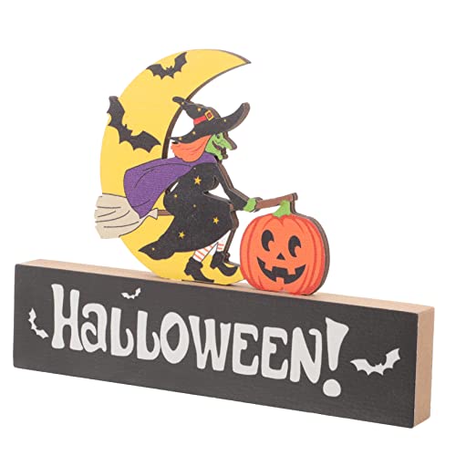 POPETPOP Holz Halloween Tischschild Dekoration für Festliche Anlässe Stabiler Tischmittelpunkt aus Langlebigem Material für Partys und Feiern POPETPOP Holz Halloween Tischschild Dekoration für Festliche Anlässe Stabiler Tischmittelpunkt aus Langlebigem Material für Partys und Feiern von POPETPOP