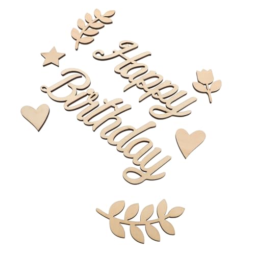 POPETPOP Holzgeburtstagsdeko Holzschild Happy Birthday Holzcutout Geburtstag Fotorequisite Langlebig Vielseitig für Partydekoration Mädchen Junge POPETPOP Holzgeburtstagsdeko Holzschild Happy Birthday Holzcutout Geburtstag Fotorequisite Langlebig Vielseitig für Partydekoration Mädchen Junge von POPETPOP