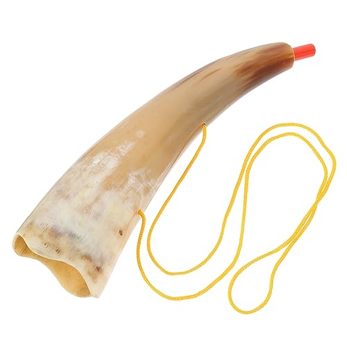 POPETPOP Horn Requisite für Halloween Cosplay Piraten Horn Zubehör aus Langlebigem Ochsenhorn für Kostümpartys und Festivals Authentischer POPETPOP Horn Requisite für Halloween Cosplay Piraten Horn Zubehör aus Langlebigem Ochsenhorn für Kostümpartys und Festivals Authentischer von POPETPOP