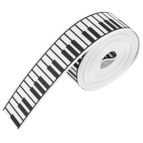 POPETPOP Klavier Satinband Dekoratives Geschenkband für Partydekoration Verpackung Yards Langlebig Vielseitig Einsetzbar für Geburtstagsfeiern POPETPOP Klavier Satinband Dekoratives Geschenkband für Partydekoration Verpackung Yards Langlebig Vielseitig Einsetzbar für Geburtstagsfeiern von POPETPOP