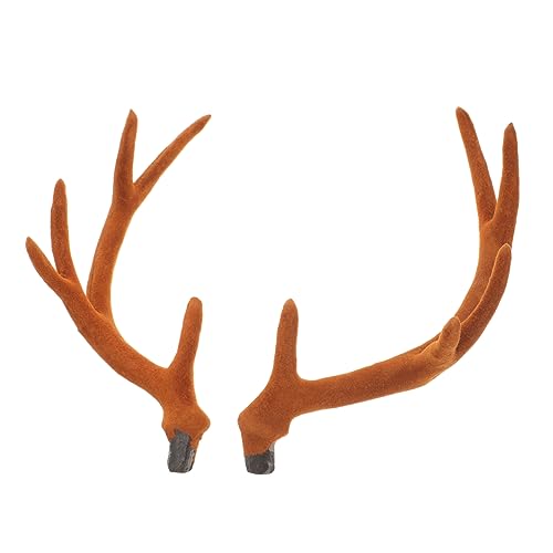 POPETPOP Künstliche Rentiergeweihe Braun DIY Haarreif Zubehör Weihnachtsdeko Bastelset Vielseitig für Kopfschmuck Fotorequisiten und Festdekoration POPETPOP Künstliche Rentiergeweihe Braun DIY Haarreif Zubehör Weihnachtsdeko Bastelset Vielseitig für Kopfschmuck Fotorequisiten und Festdekoration von POPETPOP