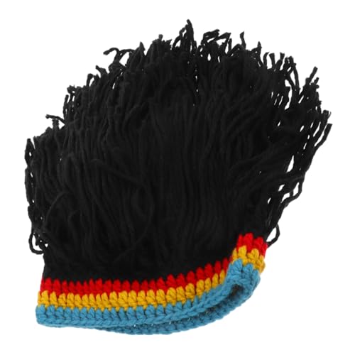 POPETPOP Kurzhaarige Party Perücke aus Grobem Wollgarn Robust und Langlebig Vielseitig für Halloween Cosplay und Bühnenauftritte Unisex Modisches Accessoire für Männer und Frauen von POPETPOP