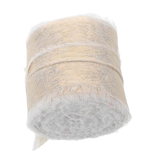 POPETPOP Leicht Fransiertes Goldfarbenes Chiffonband Verstellbares Dekoband für Hochzeitssträuße Einladungen Geschenkverpackungen Schleifen für Brautaccessoires POPETPOP Leicht Fransiertes Goldfarbenes Chiffonband Verstellbares Dekoband für Hochzeitssträuße Einladungen Geschenkverpackungen Schleifen für Brautaccessoires von POPETPOP