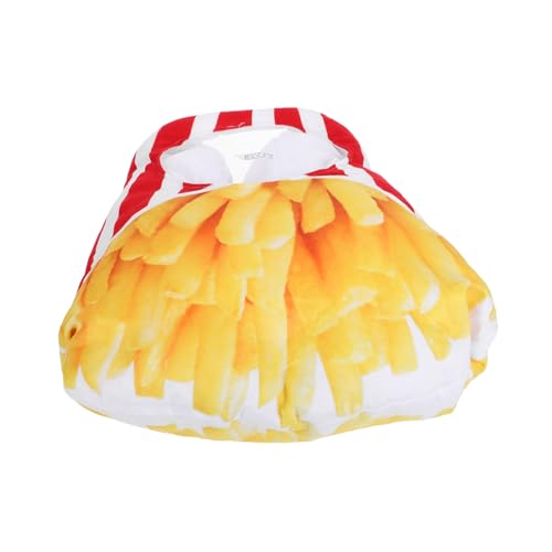 POPETPOP Lustiger Pommes Frites Kopfschmuck Plüsch Partyhut Kreative Karneval Kopfbedeckung für Erwachsene Halloween Thanksgiving Partyzubehör POPETPOP Lustiger Pommes Frites Kopfschmuck Plüsch Partyhut Kreative Karneval Kopfbedeckung für Erwachsene Halloween Thanksgiving Partyzubehör von POPETPOP