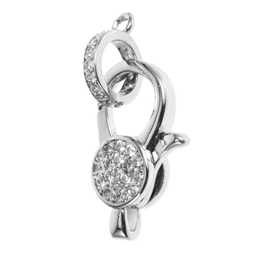 POPETPOP Metall Lobster Verschluss für Schmuckherstellung Langlebig und Benutzerfreundlich mit Weißen Strasssteinen Vielseitig für Halsketten und Armbänder DIY Schmuckzubehör POPETPOP Metall Lobster Verschluss für Schmuckherstellung Langlebig und Benutzerfreundlich mit Weißen Strasssteinen Vielseitig für Halsketten und Armbänder DIY Schmuckzubehör von POPETPOP