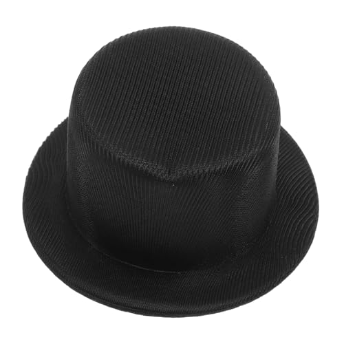 POPETPOP Miniatur Schneemannhut aus Stabilem Material Kleiner Schwarzer DIY Bastelhut Dekorativer Hut für Puppen Festtagsdeko und Cosplay Langlebig und Vielseitig Einsetzbar von POPETPOP