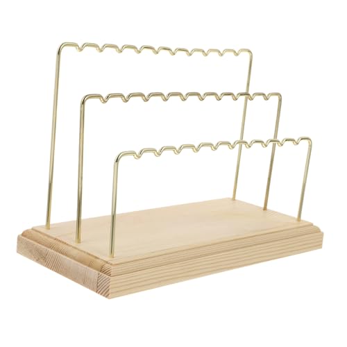 POPETPOP Minimalistischer Schmuckständer Holz für Ohrringe Eleganter Ohrring Organizer mit Stabiler Basis für Zuhause Kommode oder Verkaufsraum zur Schmuckaufbewahrung POPETPOP Minimalistischer Schmuckständer Holz für Ohrringe Eleganter Ohrring Organizer mit Stabiler Basis für Zuhause Kommode oder Verkaufsraum zur Schmuckaufbewahrung von POPETPOP