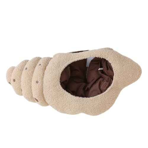 POPETPOP Muschelkopfhut Cosplay Hut Dekoration Kopfbedeckung Plüsch Muschelkappe Plüsch Muschelhut Maske Cosplay Halloween Party Kostüm Foto Requisiten Hut Muschelförmige von POPETPOP