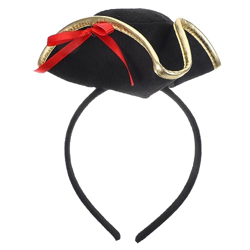 POPETPOP Piratenhut Haarreifen für Halloween Cosplay Kopfschmuck für Mottopartys Kindergeburtstage und Leicht Tragbar und Vielseitig Einsetzbar von POPETPOP