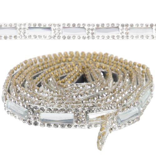 POPETPOP Rhinestone Band Breit mit Hotmelt Kleber Glitzerndes Schmuckband zum Basteln und Dekorieren von Kleidung Taschen Hochzeit Vielseitig Leicht Zuschneidbar Strasssteine Selbstklebend POPETPOP Rhinestone Band Breit mit Hotmelt Kleber Glitzerndes Schmuckband zum Basteln und Dekorieren von Kleidung Taschen Hochzeit Vielseitig Leicht Zuschneidbar Strasssteine Selbstklebend von POPETPOP
