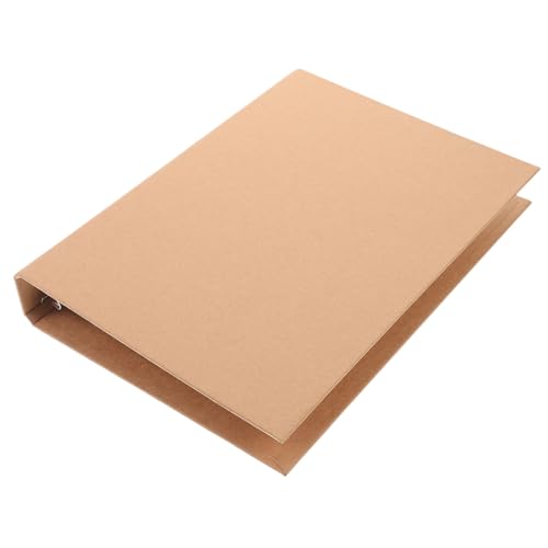 POPETPOP Ringbuch Nachfüllbar Kraftpapier Notizbuch Hülle Leicht Robust Für Schulnotizen Tagebuch Reiseplaner Kreatives Schreiben Skizzen Schützen Dokumente von POPETPOP